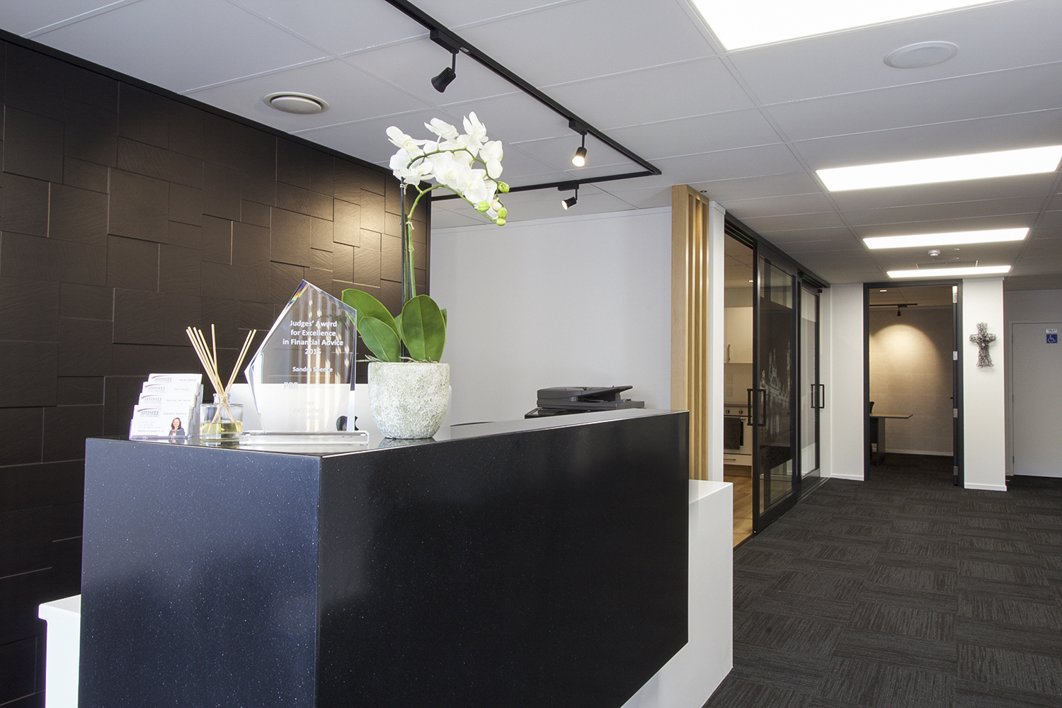 reception and office fitout dunedin