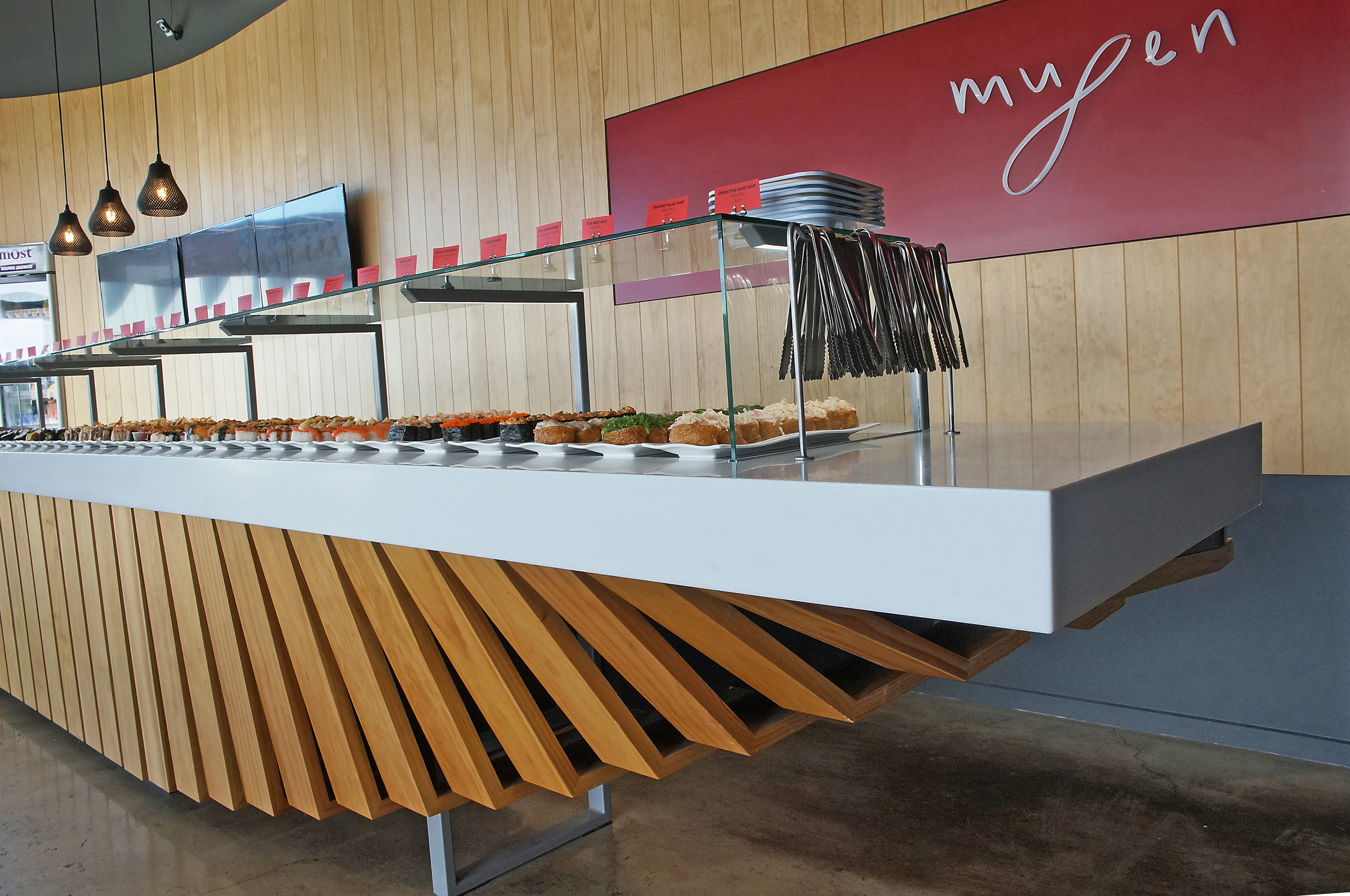 Sushi counter Mugen shopfit Chirstchurch