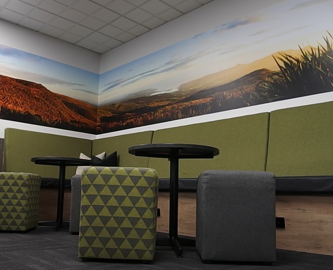 Office fitout large format printing office interior dunedin