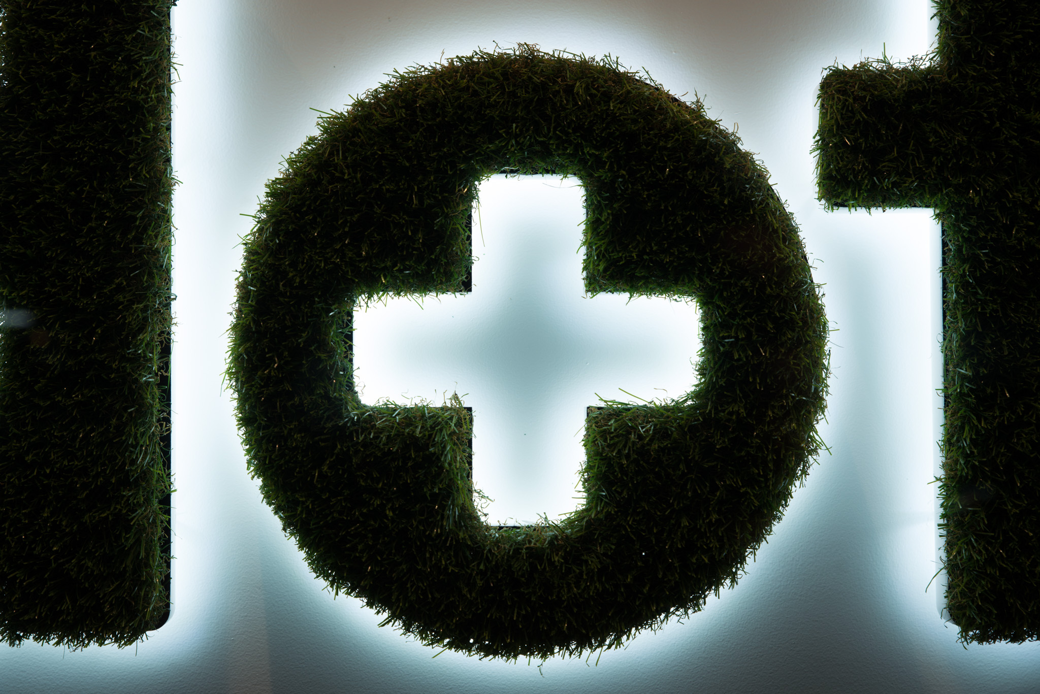 Gardens Antidote illuminated signage