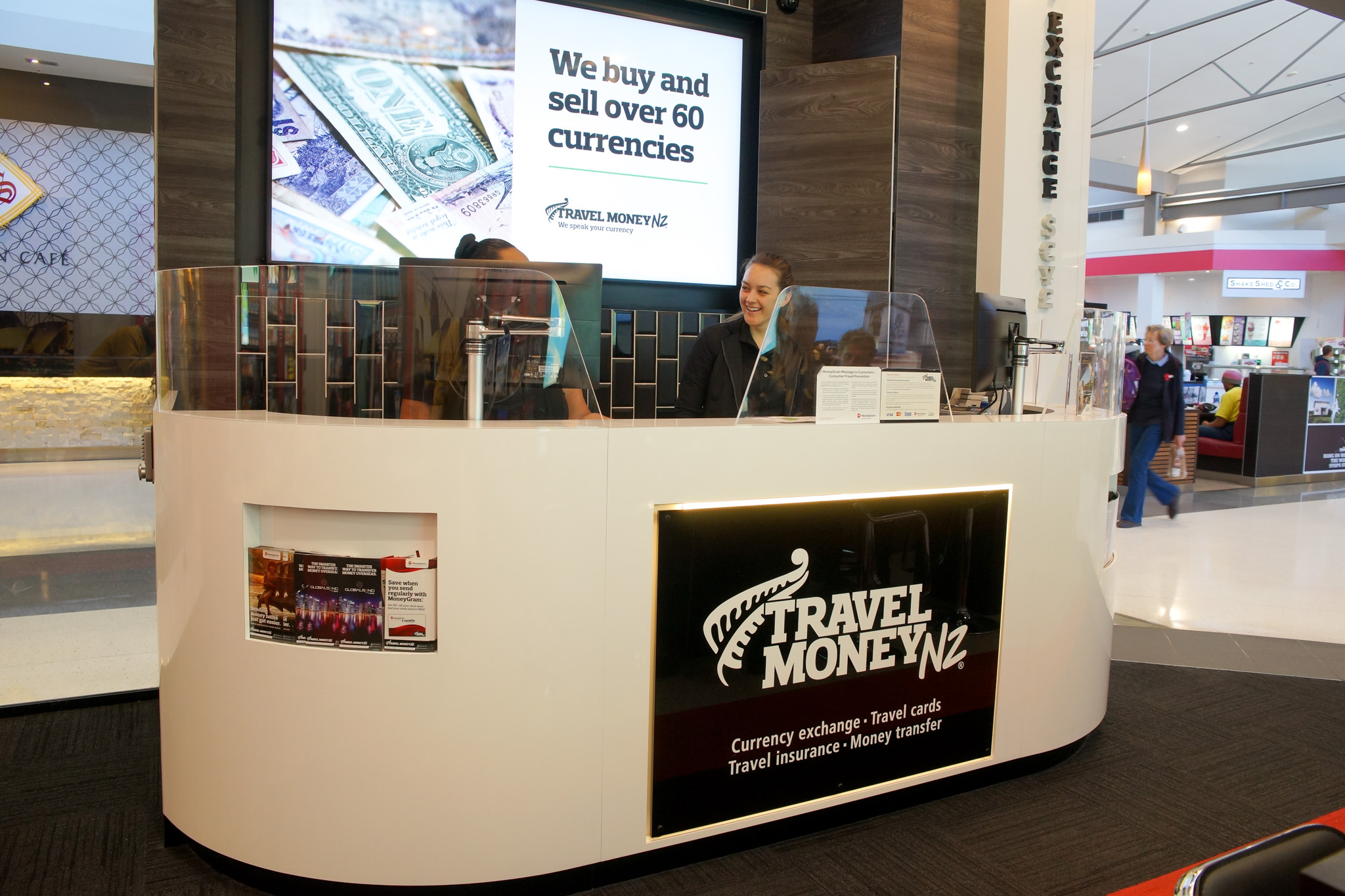 Travel Money signage Northlands christchurch