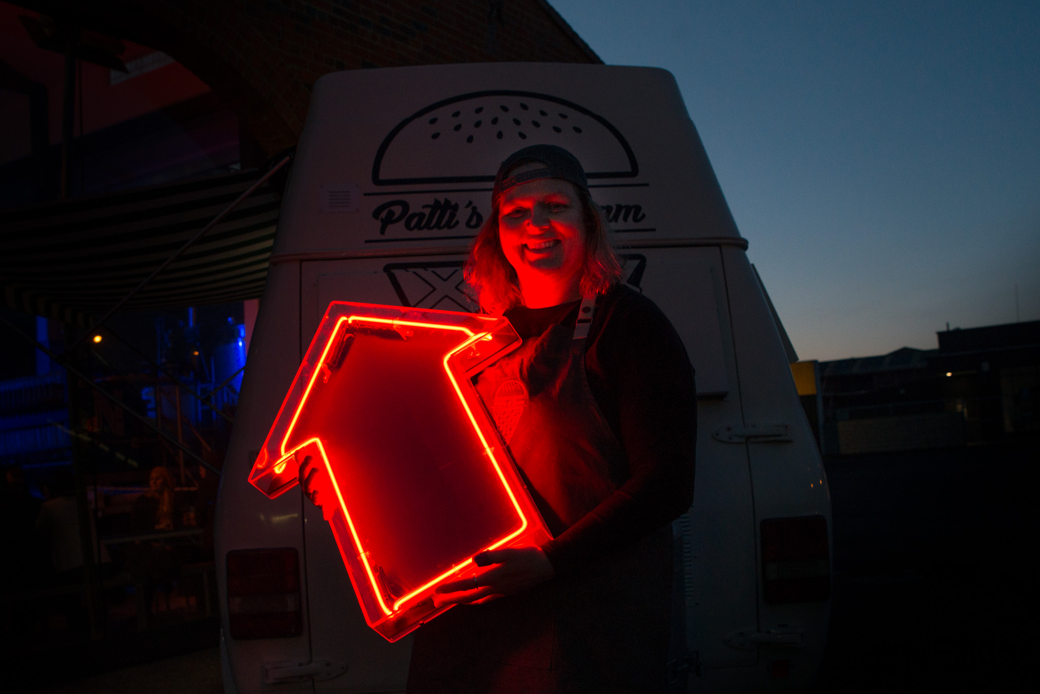 Real Neon Arrow Dunedin signage company