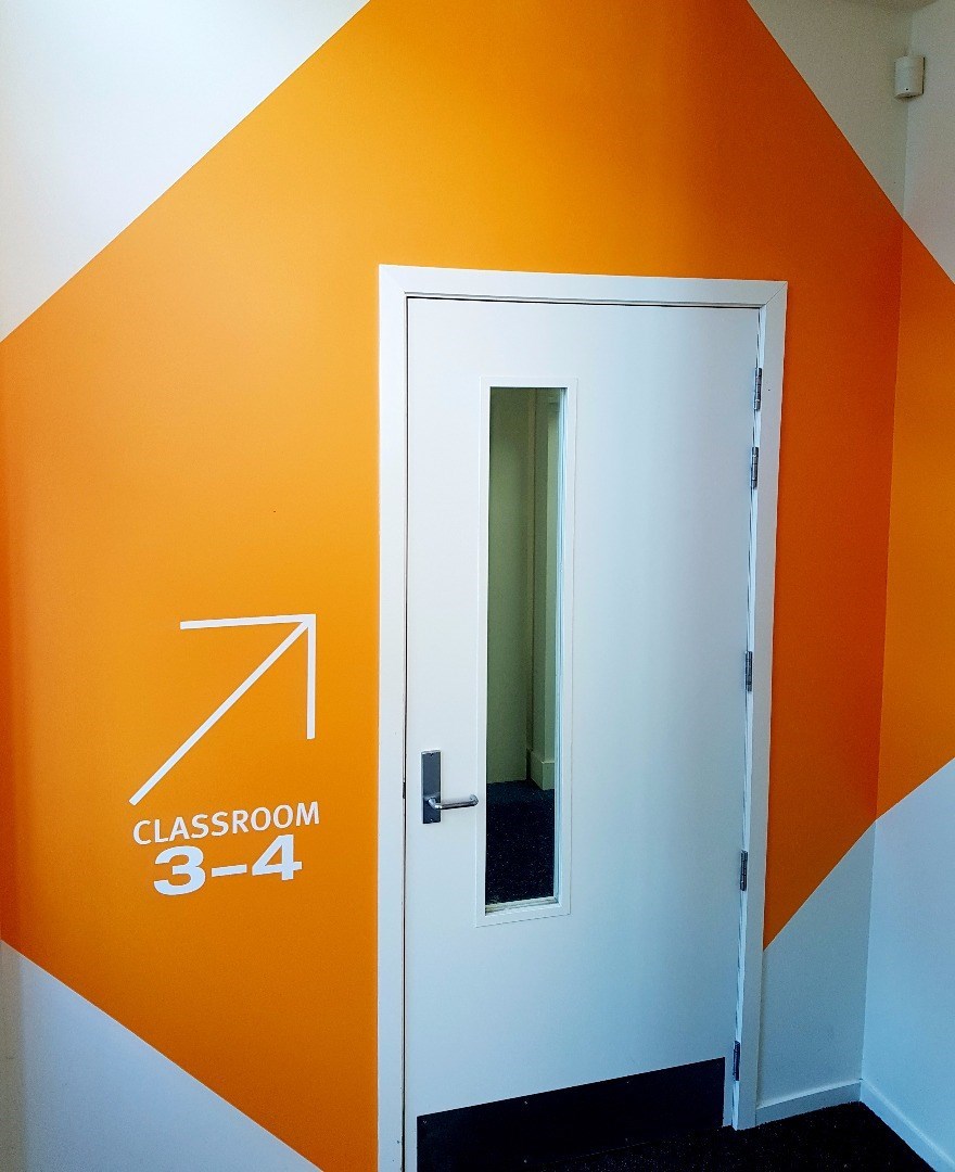 wayfinding signage vinyl decal graphic design dunedin