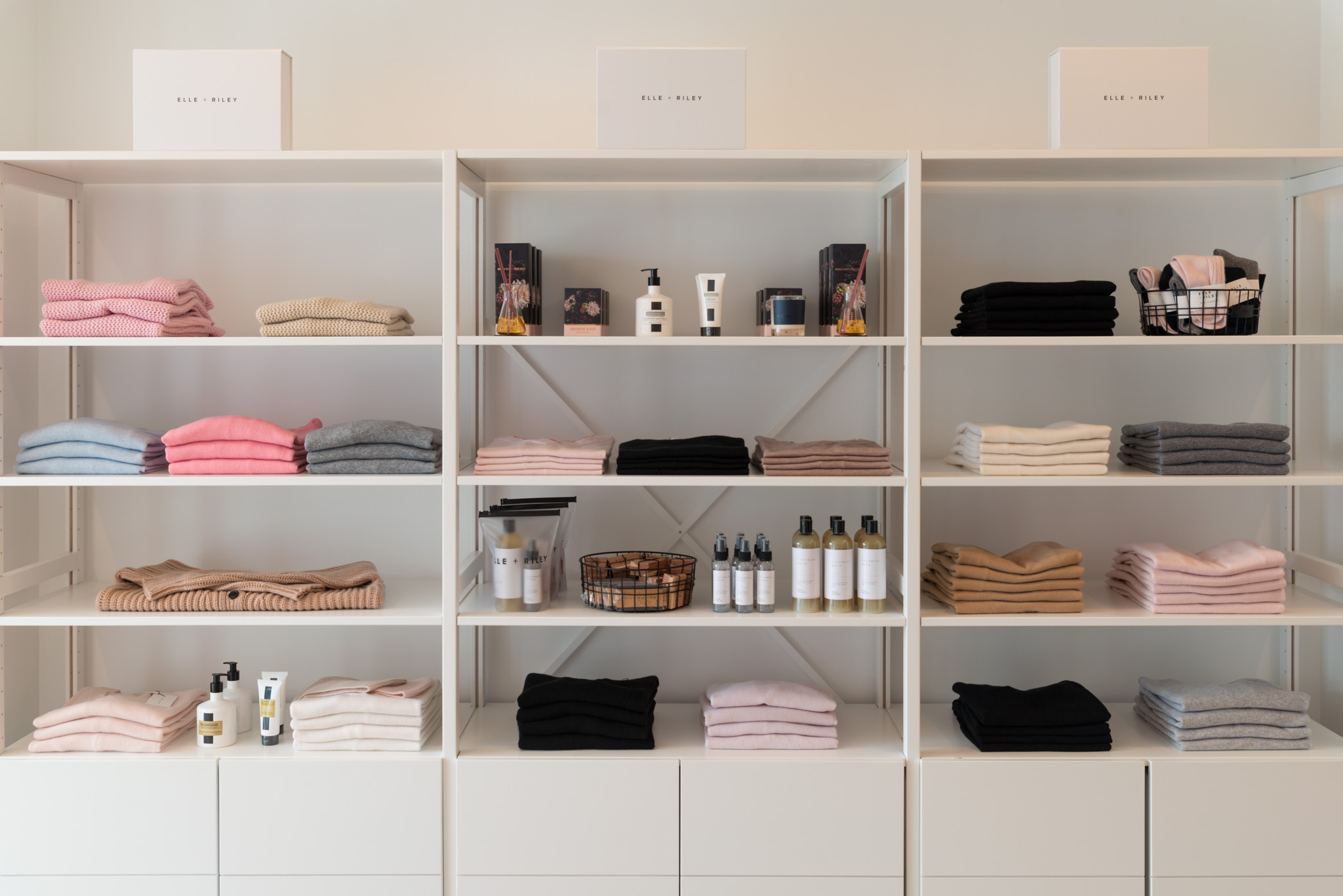 Lundia shelving at Elle + Riley