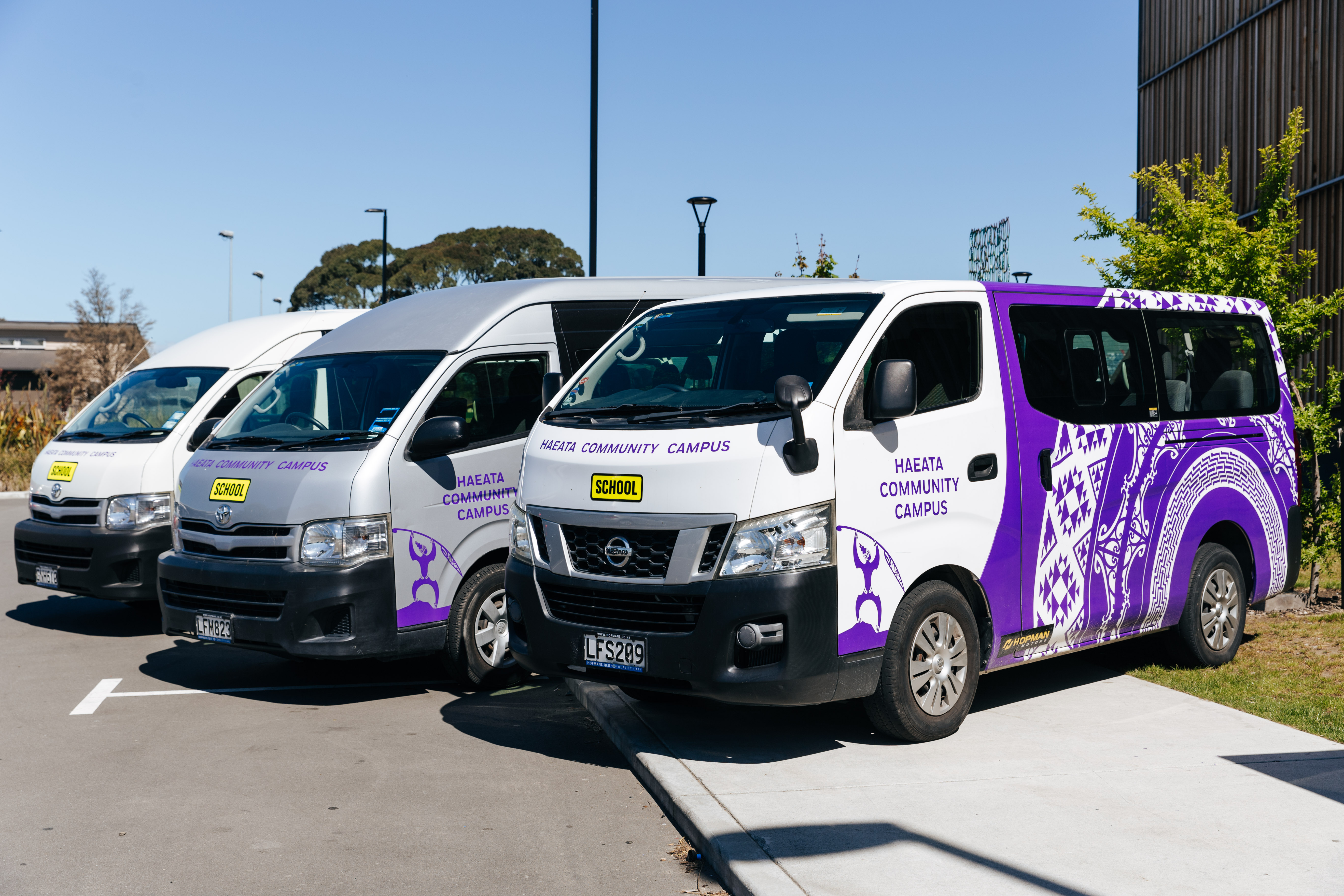 Van digital wraps completed by Miller Creative Group, Christchurch.